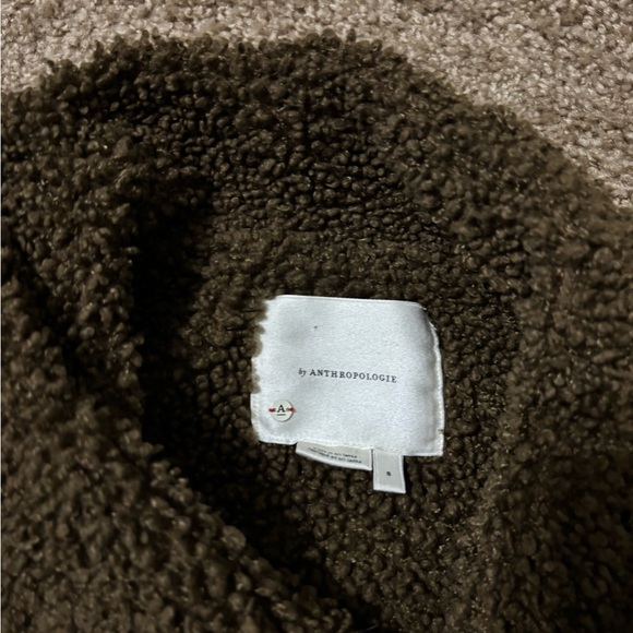 Anthropologie Oversized Sherpa-Lined Parka Jacket Size Small - Picture 3 of 7